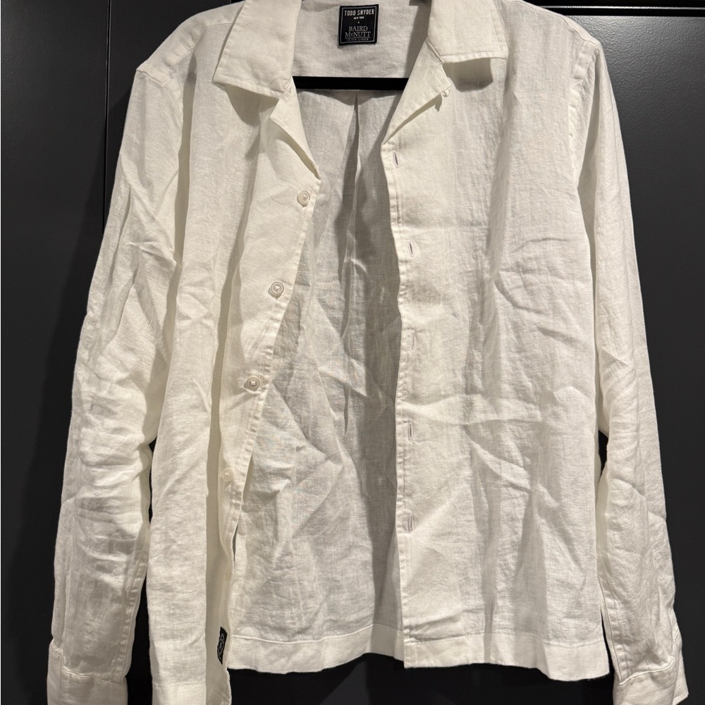 Todd Snyder Cream Linen Blazer